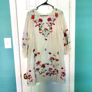 Zara embroidered Dress